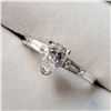 Image 2 : SILVER CUBIC ZIRCONIA  RING (~SIZE 7)