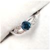 Image 1 : 10K WHITE GOLD BLUE DIAMOND(0.45CT,I2) DIAMOND