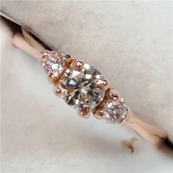 10K ROSE GOLD DIAMOND(0.3CT,I1,I) DIAMOND