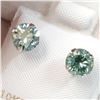 Image 1 : 10K WHITE GOLD MOISSANITE  EARRINGS