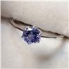 Image 1 : 10K WHITE GOLD TANZANITE(0.7CT)  RING (~SIZE 6