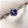 Image 2 : 10K WHITE GOLD TANZANITE(0.7CT)  RING (~SIZE 6