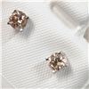 Image 2 : 14K WHITE GOLD DIAMOND(0.42CT,SI2-I2,J-K) EARRINGS