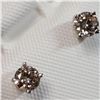 Image 2 : 14K WHITE GOLD DIAMOND(0.4CT,I1-I3,H-I)  EARRINGS