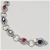Image 2 : SILVER SAPP,EMERALD,RUBY(8CT)  BRACELET