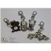 Image 1 : SET OF 4 MINI KEYCHAIN CLOCKS
