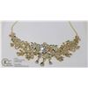 Image 1 : LADIES GOLD TONE RHINESTONE JEWELLERY NECKLACE