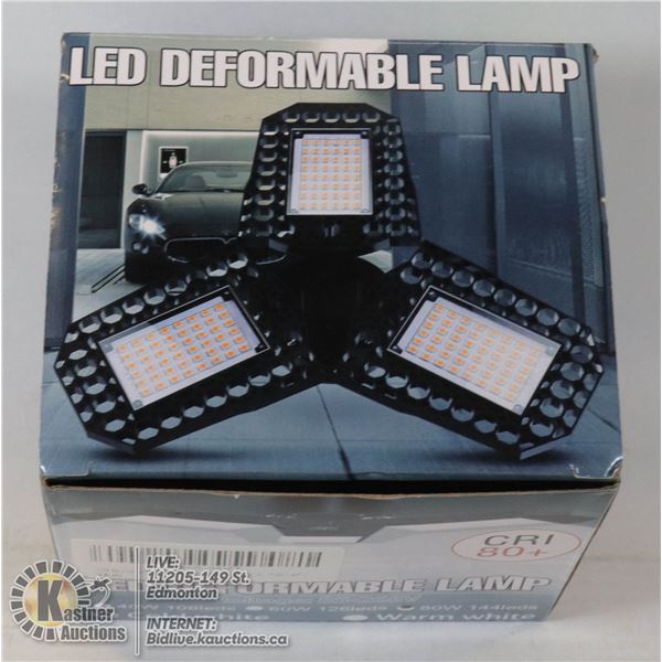 LED DEFORMABLE LAMP WITH DIAMOND MULTI LATERAL
