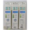 Image 1 : LOT OF THREE 4 PACKS PHILIPS SONICARE DIAMOND CLEAN REPLACEMENT