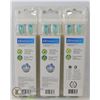 Image 1 : LOT OF THREE 4 PACKS PHILIPS SONICARE DIAMOND CLEAN REPLACEMENT