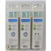 Image 1 : LOT OF THREE 4 PACKS PHILIPS SONICARE DIAMOND CLEAN REPLACEMENT