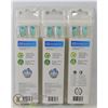 Image 1 : LOT OF THREE 4 PACKS PHILIPS SONICARE DIAMOND CLEAN REPLACEMENT