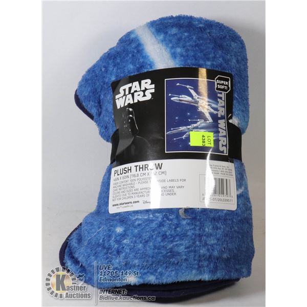 STAR WARS PLUSH THROW BLANKET 116CM X 152CM