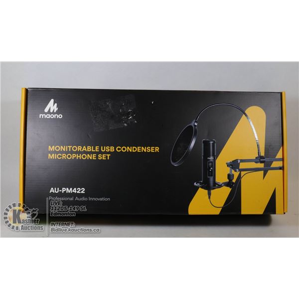 MONITORABLE USB CONDENSOR MICROPHONE SET