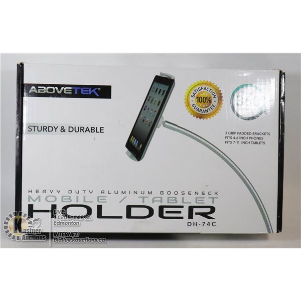 HEAVY DUTY ALUMINUM GOOSENECK MOBILE/TABLET HOLDER