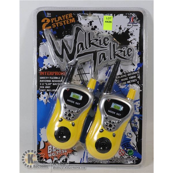 SET OF 2 WALKIE TALKIES