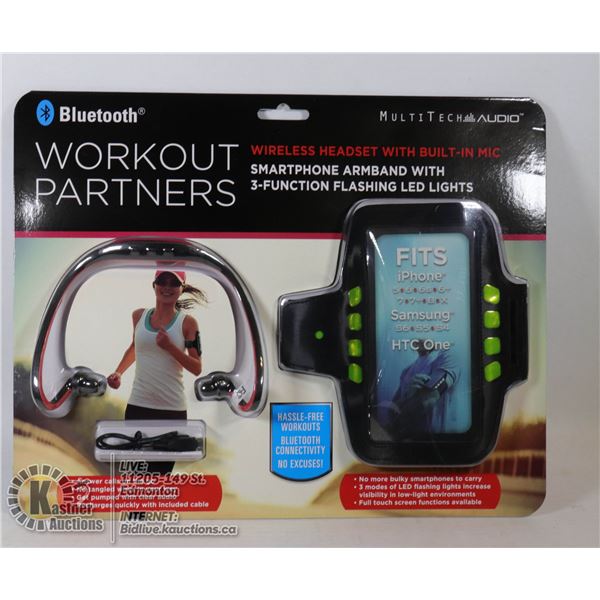 BLUETOOTH WIRELESS HEADSET WITH BUILTIN MIC