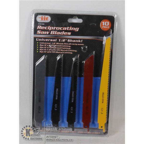NEW 10PC RECIPROCATING SAW BLADE SET