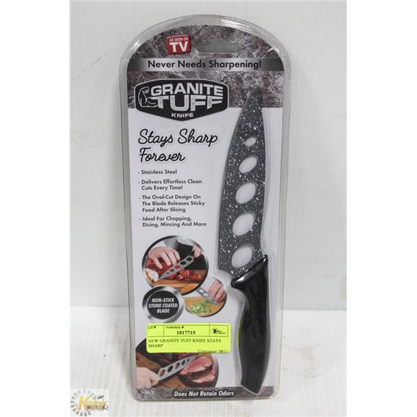 NEW GRANITE TUFF KNIFE STAYS SHARP