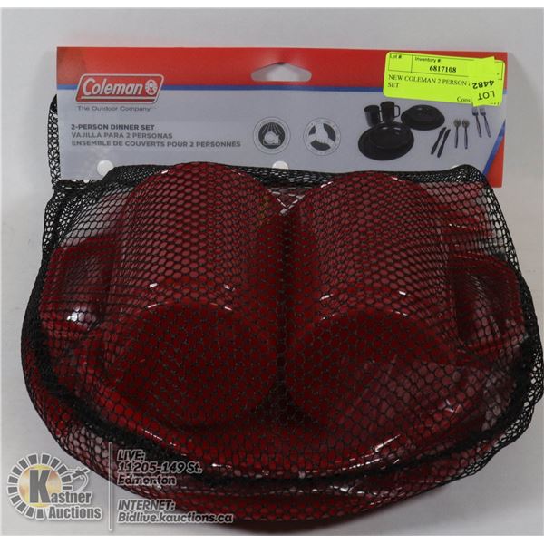 NEW COLEMAN 2 PERSON DINNER SET