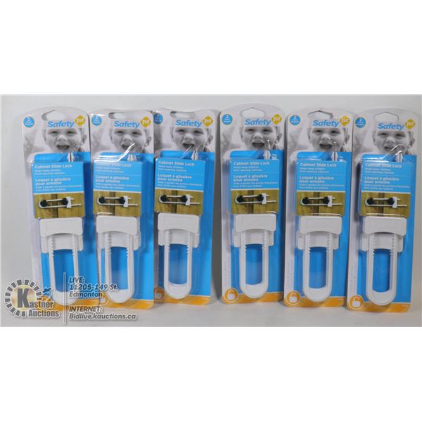 NEW CASE OF 6 PACKS OF SAFETY 1ST CABINET SLIDE
