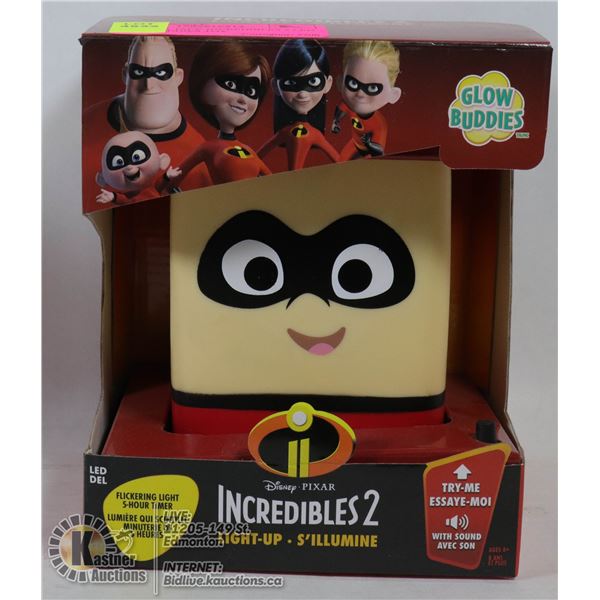 NEW JACK JACK INCREDIBLES 2 LED GLOW BUDDIES TOY