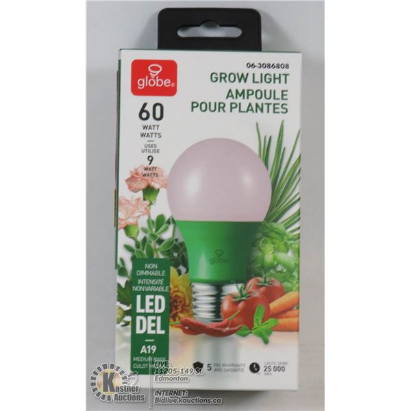 NEW LED GROW LIGHT BULB (A19 STANDARD FITTING)