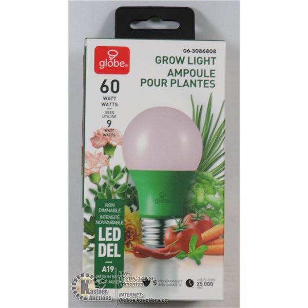 NEW LED GROW LIGHT BULB (A19 STANDARD FITTING)