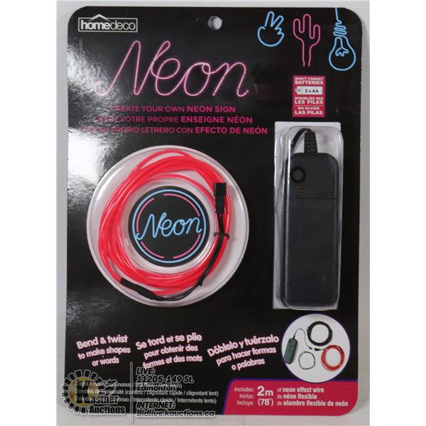 NEW CREATE YOUR OWN NEON SIGN (BATTERY POWERED)