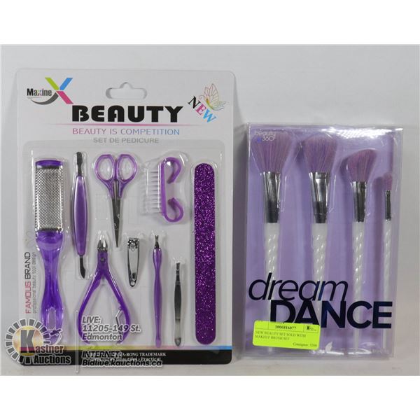 NEW BEAUTY SET SOLD WITH MAKEUP BRUSH SET