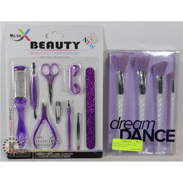 NEW BEAUTY SET SOLD WITH MAKEUP BRUSH SET