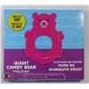Image 1 : NEW PINK GIANT CANDY BEAR POOL FLOAT (4' WIDE)