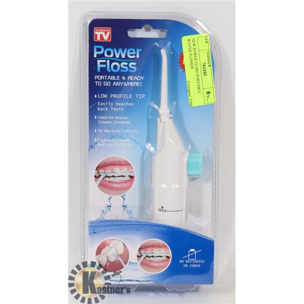 NEW POWER FLOSS WATER FLOSSER FOR ADULTS AND