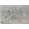 Image 1 : PINWHEEL CRYSTAL - WINE GALSSES X 6