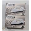 Image 1 : 2 NEW  WHITE STEAMPLY TRAVEL STEAMERS