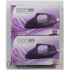 Image 1 : 2 NEW  PURPLE STEAMPLY TRAVEL STEAMERS