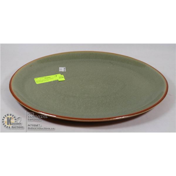 DENBY ENGLAND GREEN PLATTER-11"X 14"
