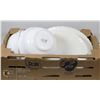 Image 1 : BOX OF M ART WHITE DISHES AND BOWLS