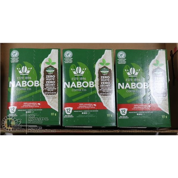 3 BOXES OF 100% COLUMBIAN COFFEE