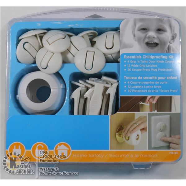 ESSENTIALS CHILDPROOFING KIT INCLUDES 46 PCS