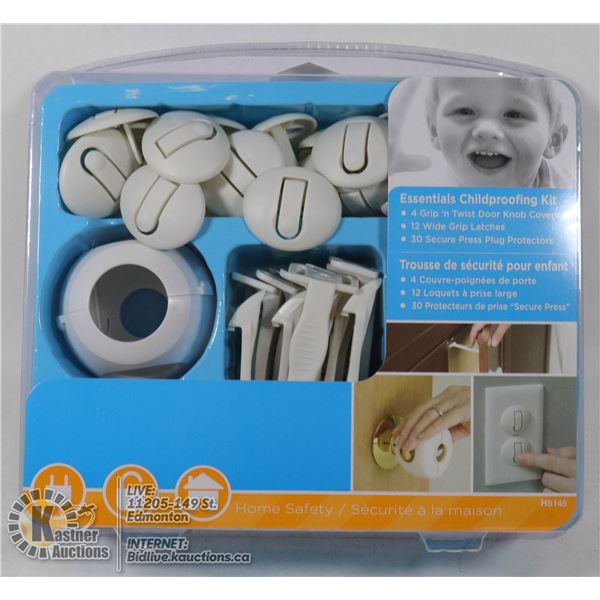 ESSENTIALS CHILDPROOFING KIT INCLUDES 46 PCS
