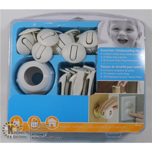 ESSENTIALS CHILDPROOFING KIT INCLUDES 46 PCS