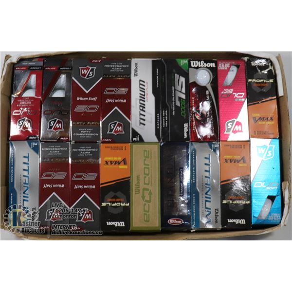 FLAT WILSON RECLAIMED GOLF BALLS