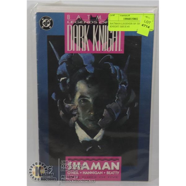 BATMAN:LEGENDS OF THE DARK KNIGHT ISSUE #3