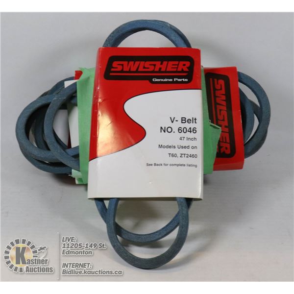 4 NEW SWISHER 47 INCH V BELTS
