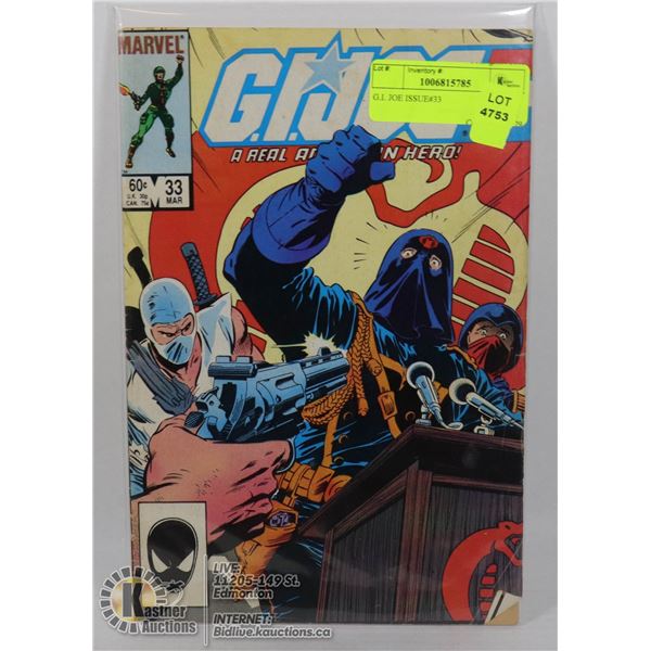 G.I. JOE ISSUE#33