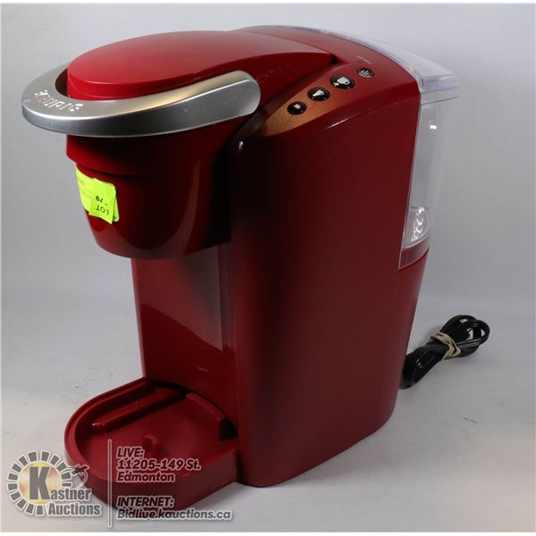 KEURIG MACHINE RED IN COLOR