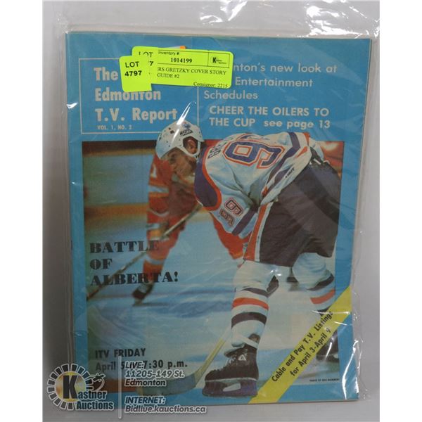 5 X OILERS GRETZKY COVER STORY 1985 TV GUIDE #2