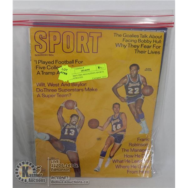 2 X 1960'S NBA MAGAZINES SPORTS ILLUSTRATED