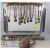Image 1 : 60 ASSORTED WILD TRIBE ART NECKLACES ON DISPLAY
